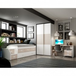 Dormitorio juvenil con armario
